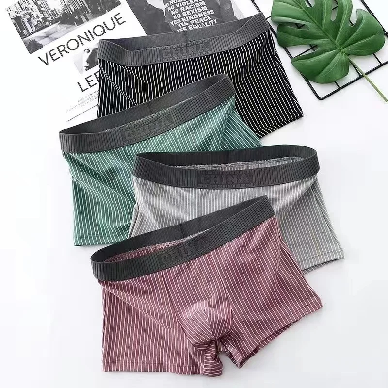 4Pcs Boxer Shorts Men's Underwear Sexy Panties Cotton Striped Man Underpants Male Boxers Homme U Convex Lingerie Free Shipping
4Pcs Boxer Shorts Men's Underwear Sexy Panties Cotton Striped Man Underpants Male Boxers Homme U Convex Lingerie Free Shipping