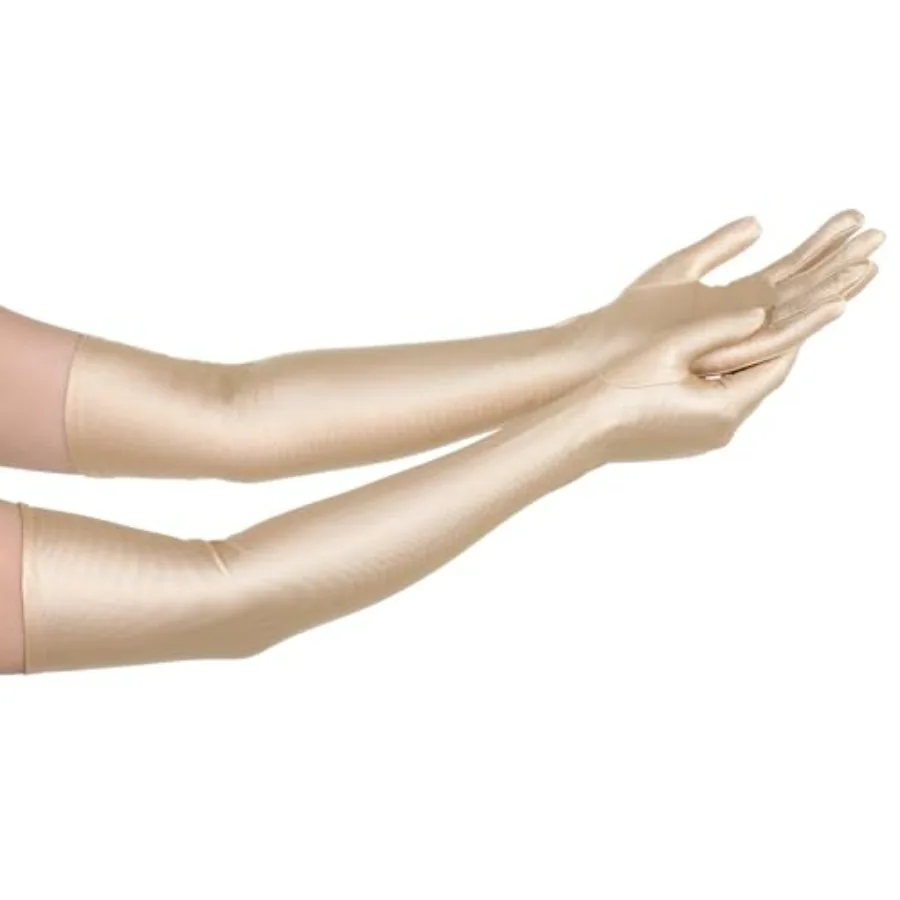 Long Champagne Opera Party Gloves for Women, 1920s Satin Elbow Length Gloves Costume for Tea Party Bridal Evening Dress Opera,
Long Champagne Opera Party Gloves for Women, 1920s Satin Elbow Length Gloves Costume for Tea Party Bridal Evening Dress Opera,