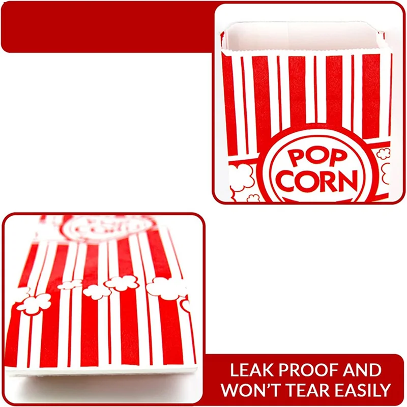 YFYS Leak-Proof Grease Resistant Popcorn Bags Disposable Paper Popcorn Container For Party
YFYS Leak-Proof Grease Resistant Popcorn Bags Disposable Paper Popcorn Container For Party