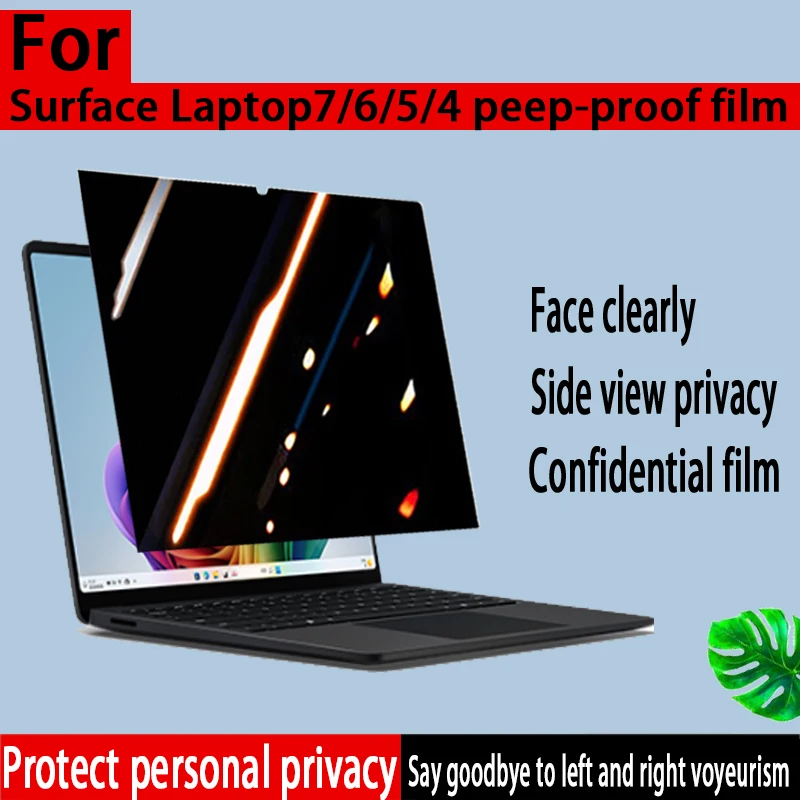 For Privacy Screen Protector for Surface Laptop7/6/5, 15/13.8/13.5-inch Touchscreen Laptop Privacy Film for Confidential Viewing
For Privacy Screen Protector for Surface Laptop7/6/5, 15/13.8/13.5-inch Touchscreen Laptop Privacy Film for Confidential Viewing