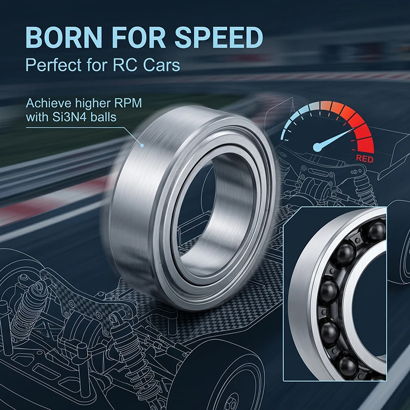 1pcs ABEC7 SMR103ZZ CB Hybrid Ceramic Bearing 3x10x4 mm SMR103RS CB L1030ZZ Stainless Steel Ceramic Ball Bearing 3*10*4
1pcs ABEC7 SMR103ZZ CB Hybrid Ceramic Bearing 3x10x4 mm SMR103RS CB L1030ZZ Stainless Steel Ceramic Ball Bearing 3*10*4