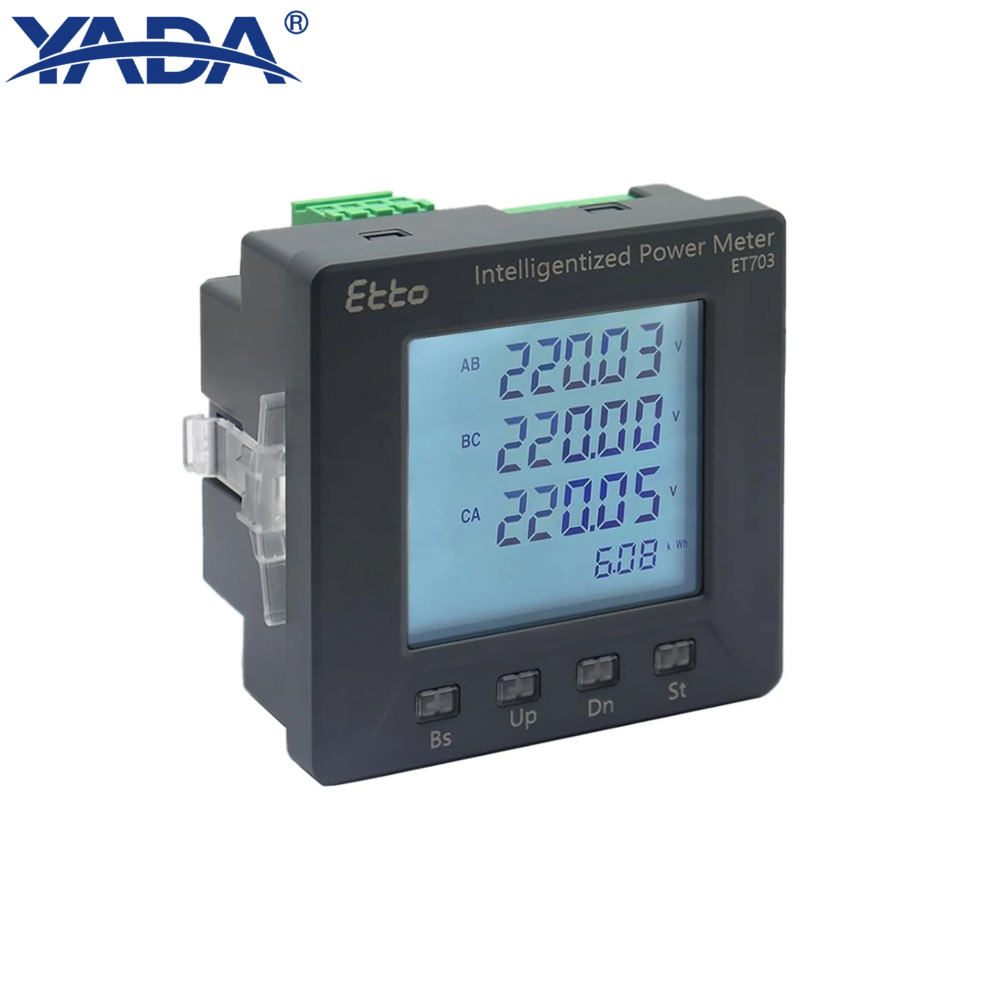 YADA 3-Phase Multi-Function Digital Power Meter, 0.5 Class Accuracy Programmable Voltage/Current/Energy Monitor with LCD & RS485
YADA 3-Phase Multi-Function Digital Power Meter, 0.5 Class Accuracy Programmable Voltage/Current/Energy Monitor with LCD & RS485