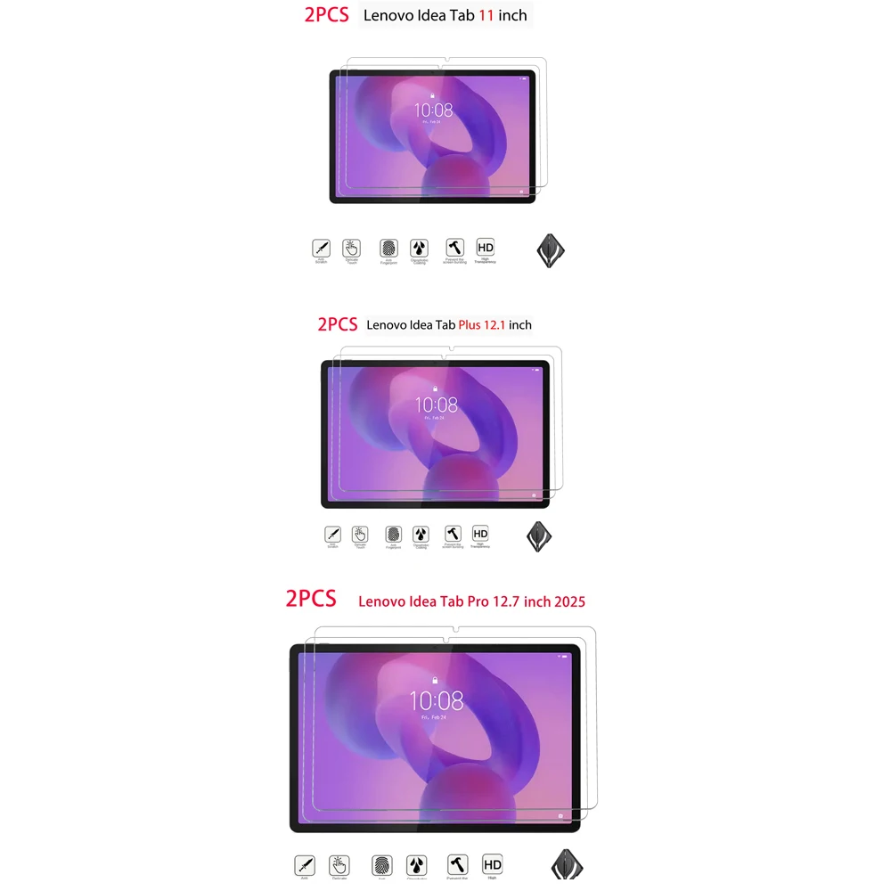 2Pcs Tempered Glass Screen Protector For Lenovo Idea Tab11 Tab plus 12.1 Tab Pro 12.7inch 2025 Film HD Glass Tempered Glass
2Pcs Tempered Glass Screen Protector For Lenovo Idea Tab11 Tab plus 12.1 Tab Pro 12.7inch 2025 Film HD Glass Tempered Glass