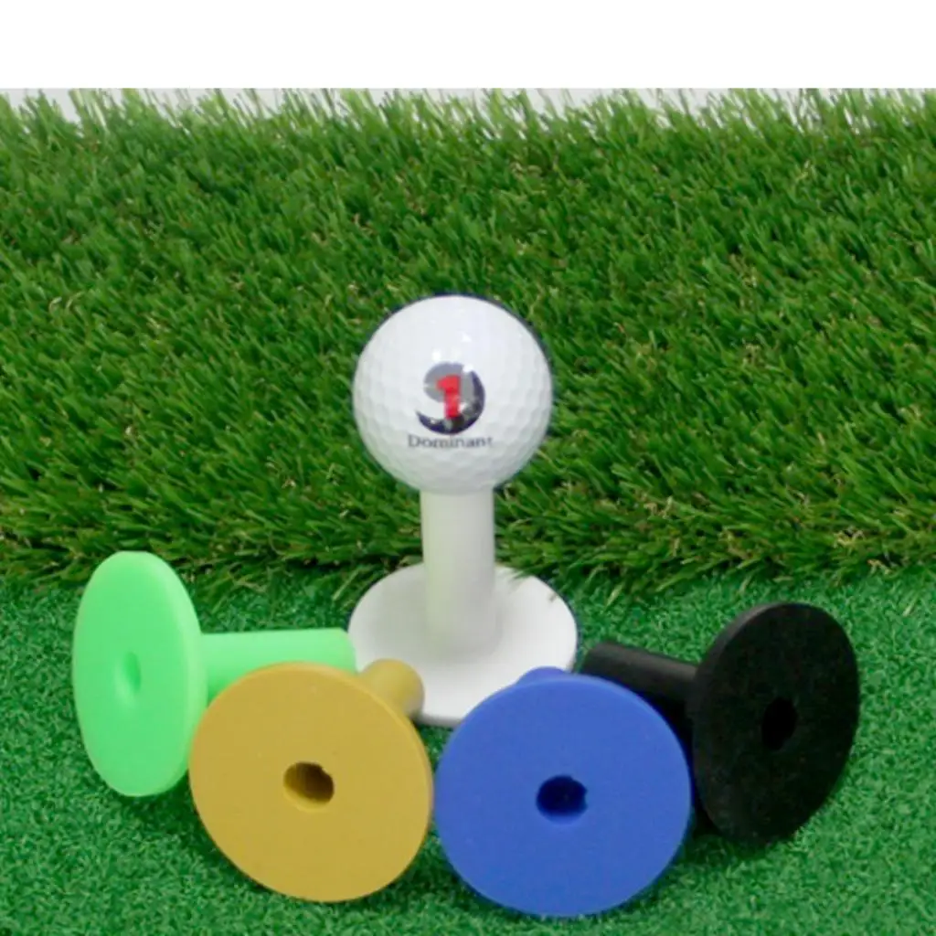 Golf Rubber Tee Holder Adjustable Height Golf Accessory Golf Simulation Training Tools for Outdoor Practice