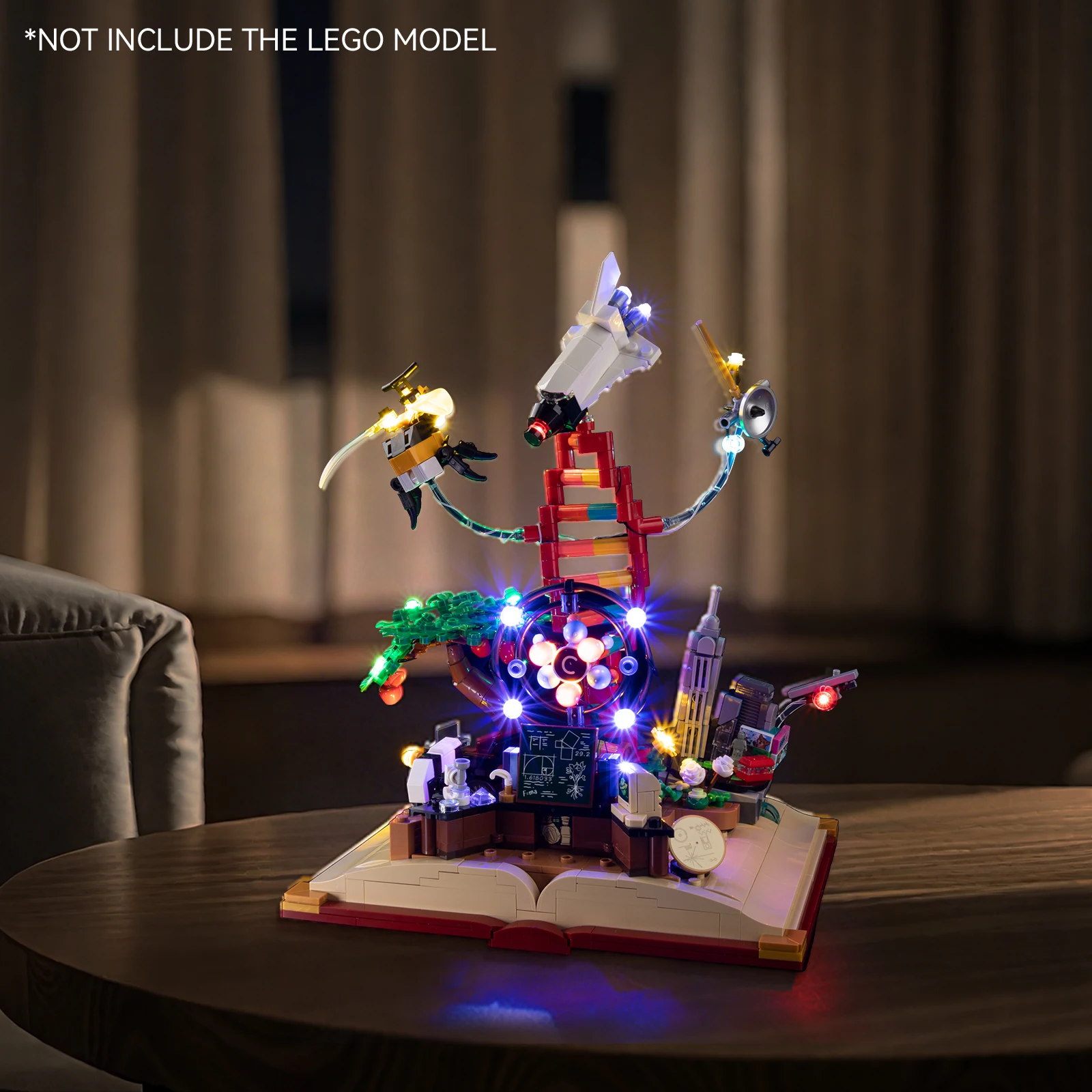 LED Lighting Set Suitable for LEGO The Evolution of STEM 21355 Ideas Building Blocks
LED Lighting Set Suitable for LEGO The Evolution of STEM 21355 Ideas Building Blocks