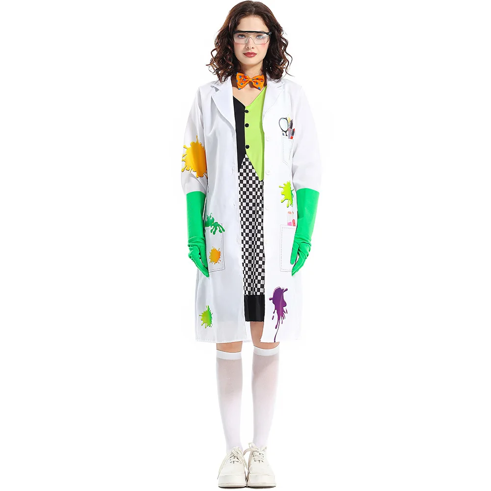 Scientist Costume Women's Halloween Stage Performance Outfit Frankenstein's Monster Adult Female Crazy Scientist Clothes
Scientist Costume Women's Halloween Stage Performance Outfit Frankenstein's Monster Adult Female Crazy Scientist Clothes