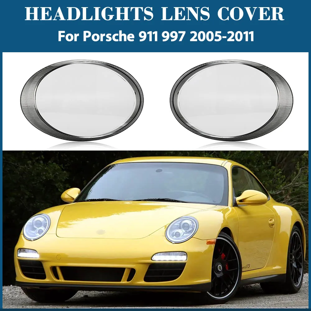 For Porsche 911 997 2005-2011 Front Headlamp Lamp Shell Transparent Headlight Cover Lens Plexiglass Replace Original Lampshade
For Porsche 911 997 2005-2011 Front Headlamp Lamp Shell Transparent Headlight Cover Lens Plexiglass Replace Original Lampshade