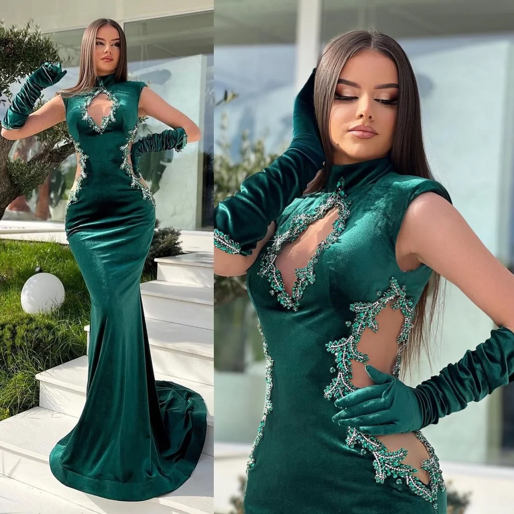 Exquisite High Collar Mermaid Evening Dresses Beading Satin Formal Occasion Gown Платья для выпускного вечера vestido elegante
Exquisite High Collar Mermaid Evening Dresses Beading Satin Formal Occasion Gown Платья для выпускного вечера vestido elegante
