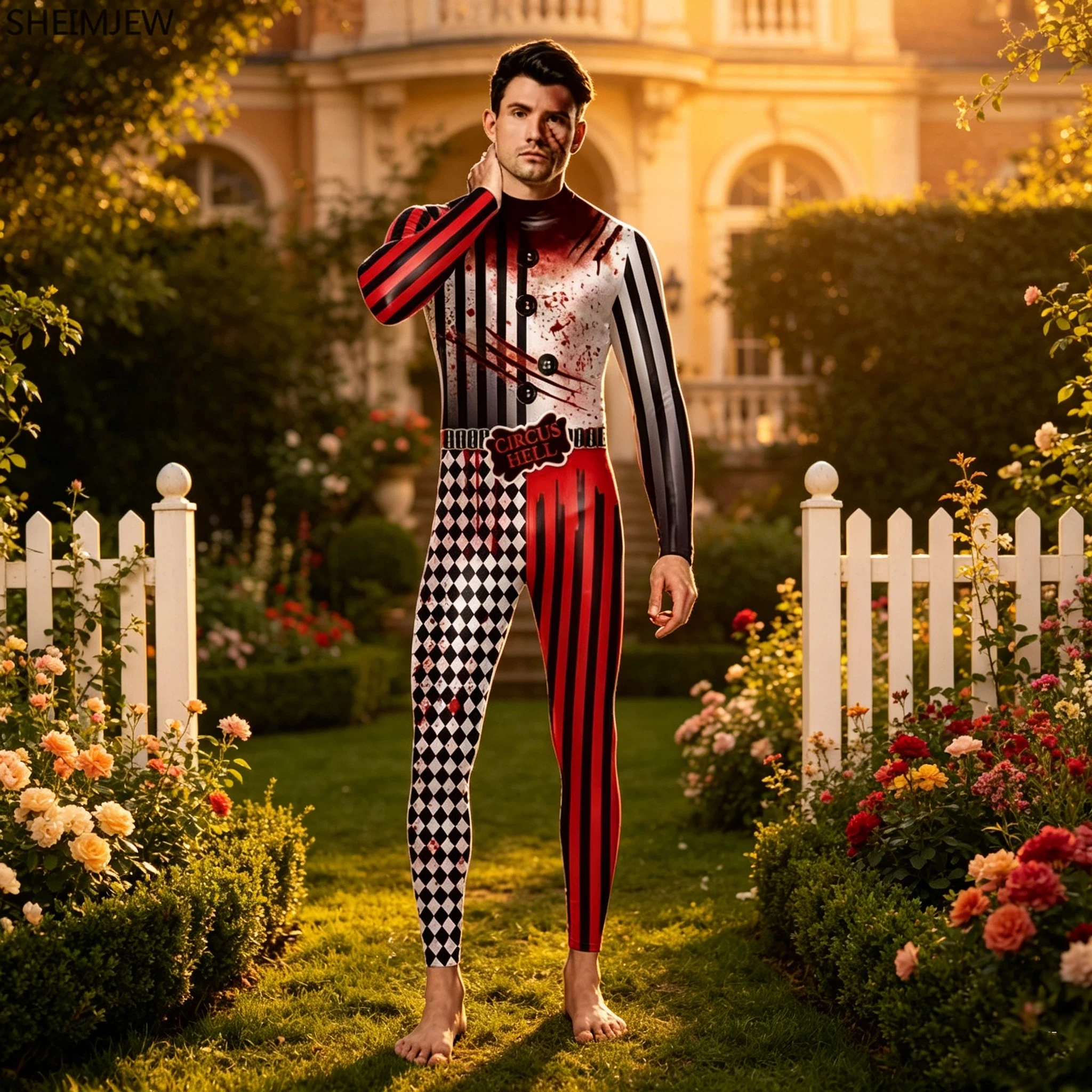 Women Men Circus Hell Printed Scary Jumpsuit Halloween Party Cosplay Zentai Suits Bodysuit Adults Fitness Catsuit Rave Outfits
Women Men Circus Hell Printed Scary Jumpsuit Halloween Party Cosplay Zentai Suits Bodysuit Adults Fitness Catsuit Rave Outfits