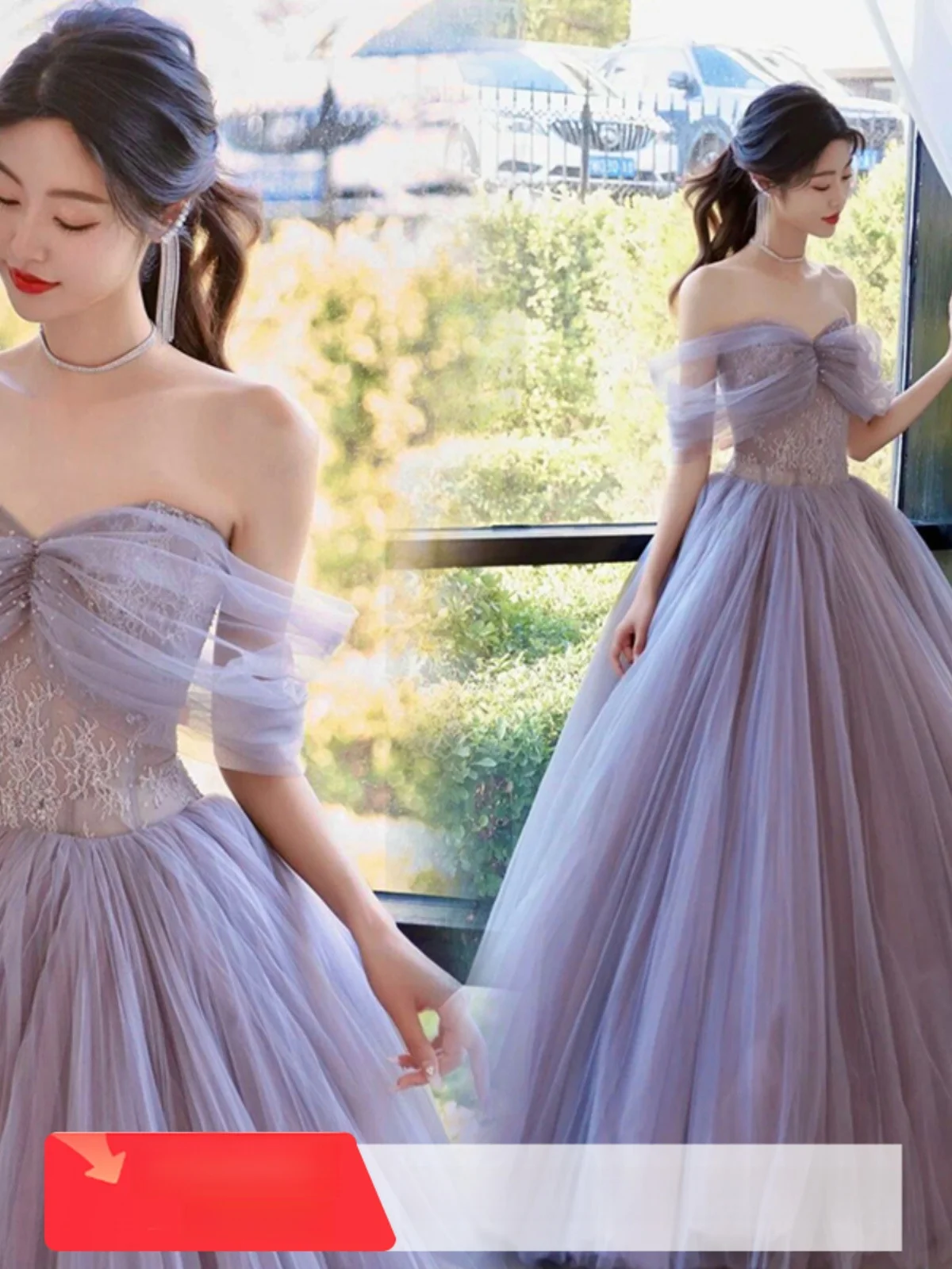 Purple Fairy Tulle Wedding Dr Evening Gown Host Ball Dr Angel Bride Special End-of-Season Offer Korean Sle Embroid...
Purple Fairy Tulle Wedding Dr Evening Gown Host Ball Dr Angel Bride Special End-of-Season Offer Korean Sle Embroid...