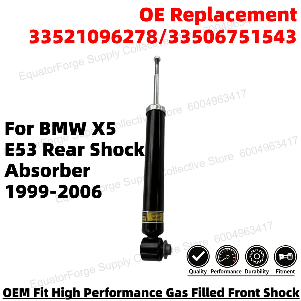 Comfortable Direct Fit High Stability Premium Durable Rear Shock Absorber for BMW X5 E53 OE Number 33521096278/33506751543
Comfortable Direct Fit High Stability Premium Durable Rear Shock Absorber for BMW X5 E53 OE Number 33521096278/33506751543