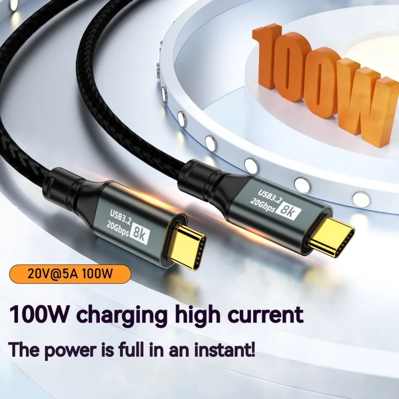 PD100W Type C to Type C 3m 2m 1.5m 1m 0.5m Fast Charge Type-C3.2 20Gb Projection Data Cable for IPhone 15 Pro Max IPhone 15 plus
PD100W Type C to Type C 3m 2m 1.5m 1m 0.5m Fast Charge Type-C3.2 20Gb Projection Data Cable for IPhone 15 Pro Max IPhone 15 plus