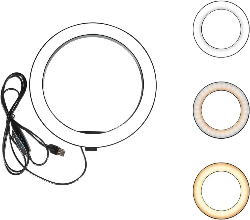 10.2" Dimmable Ring Light with 3 Modes & 10 Brightness Levels for Live Stream, Makeup, YouTube, Phone Photography
10.2" Dimmable Ring Light with 3 Modes & 10 Brightness Levels for Live Stream, Makeup, YouTube, Phone Photography