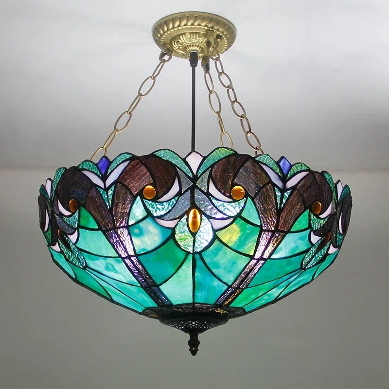 KARLOS Tiffany Pendant Lamp LED Retro Creativity Living Room restaurant Bedroom Villa Hotel Corridor Color Glass Chandelier
KARLOS Tiffany Pendant Lamp LED Retro Creativity Living Room restaurant Bedroom Villa Hotel Corridor Color Glass Chandelier