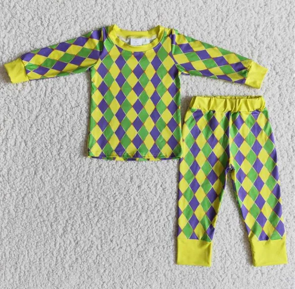 Autumn Wholesale Boys Pajamas Set Boys Rhombus Long Sleeve Trousers Pajamas Sets
Autumn Wholesale Boys Pajamas Set Boys Rhombus Long Sleeve Trousers Pajamas Sets