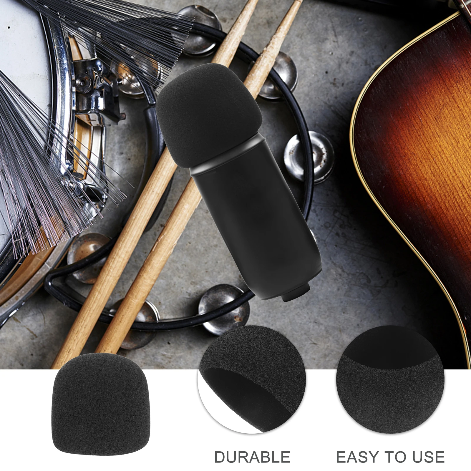 Sponge Microphone Cover Thickened Washable Elastic for KTV Party Conference Stage Outdoor Live Streaming Mic Accessories
Sponge Microphone Cover Thickened Washable Elastic for KTV Party Conference Stage Outdoor Live Streaming Mic Accessories
