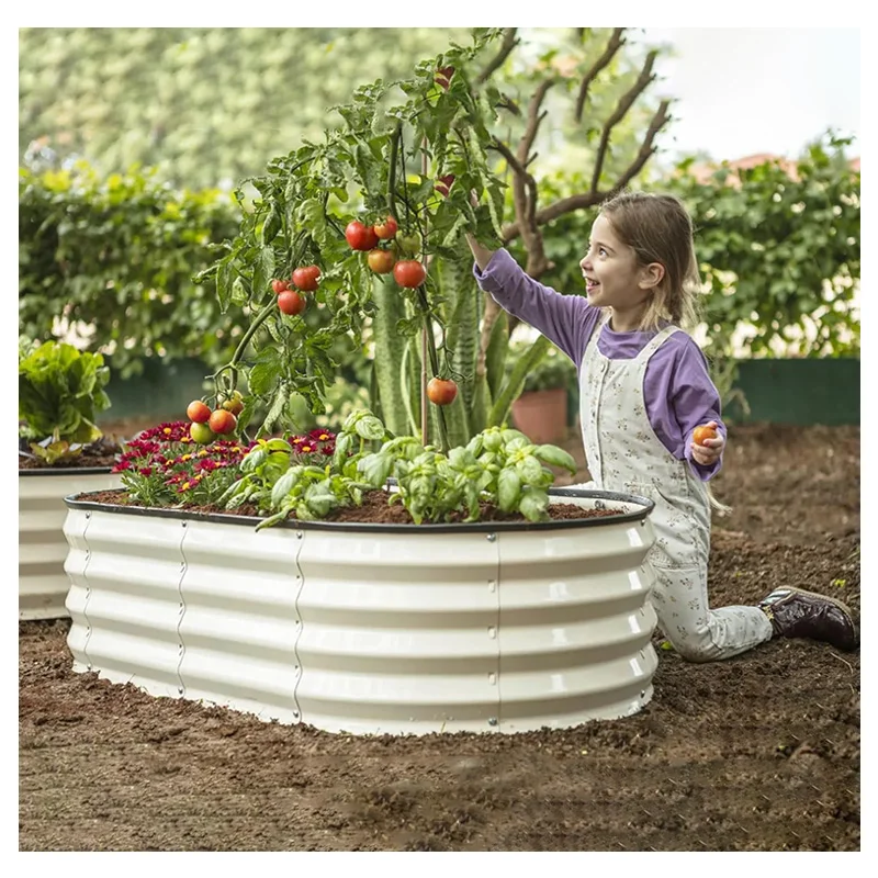 Modern Round Raised Garden Bed, Self Watering Metal Planter Box with Stand, PE Coated Outdoor Vegetable Flower Pot
Modern Round Raised Garden Bed, Self Watering Metal Planter Box with Stand, PE Coated Outdoor Vegetable Flower Pot