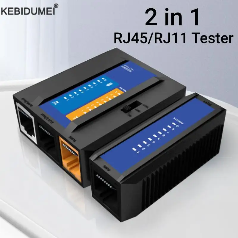 Network Cable Tester RJ45 Ethernet Cable Tester Lan Test Tool for Cat5 Cat6 CAT7 8P 6P LAN Cable and RJ11 Telephone Cable
Network Cable Tester RJ45 Ethernet Cable Tester Lan Test Tool for Cat5 Cat6 CAT7 8P 6P LAN Cable and RJ11 Telephone Cable