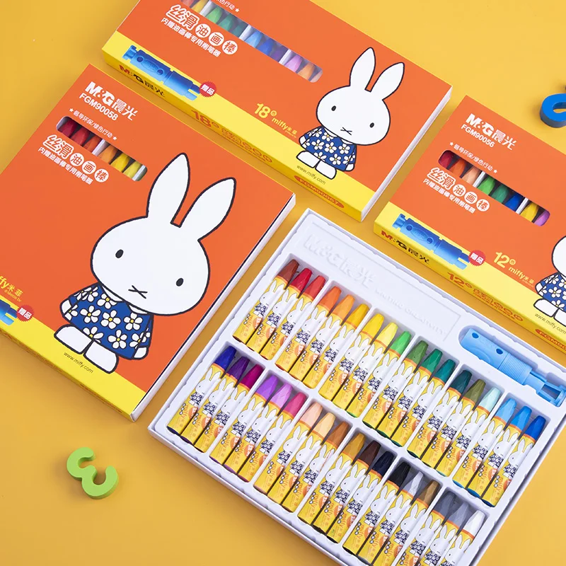 M&G 12/18/24/36 Soft Oil Pastels for Kids Vibrant Colors Paint Sticks Set Crayons for Artists Beginners Drawing Blending Art
M&G 12/18/24/36 Soft Oil Pastels for Kids Vibrant Colors Paint Sticks Set Crayons for Artists Beginners Drawing Blending Art