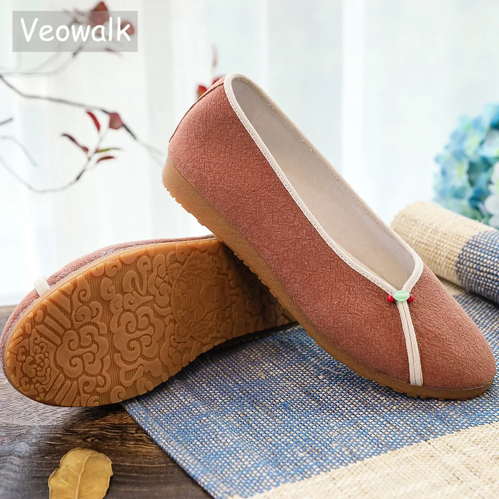 Veowalk коричневые женские парусиновые балетки ручной работы из хлопчатобумажной ткани без шнуровки элегантные женские удобные повседневные прогулочные рабочие туфли
Veowalk коричневые женские парусиновые балетки ручной работы из хлопчатобумажной ткани без шнуровки элегантные женские удобные повседневные прогулочные рабочие туфли