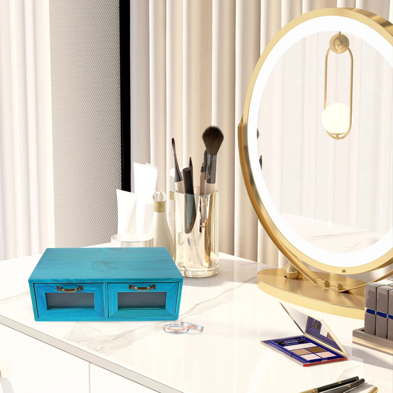 Wooden Desktop Organizer Storage Drawers Cabinet Box Makeup Sundries Holder Chest Countertop Drawer Type Wood Organizer
Wooden Desktop Organizer Storage Drawers Cabinet Box Makeup Sundries Holder Chest Countertop Drawer Type Wood Organizer