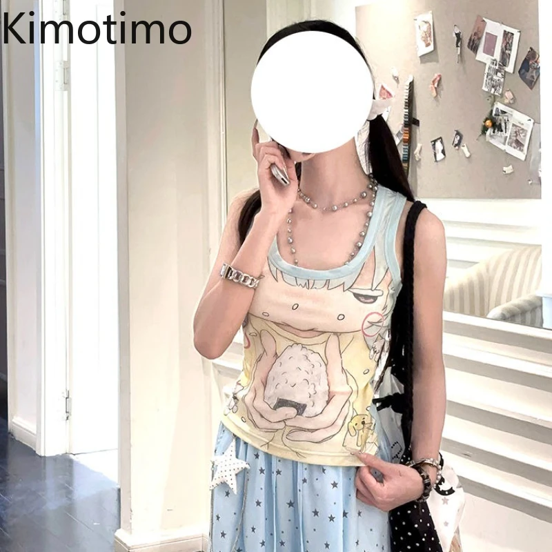 Kimotimo, милый жилет на бретельках с принтом японского аниме, женский Y2k, эстетичный облегающий топ на бретелях, Harajuku, винтажный гранж, милый короткий Ropa
Kimotimo, милый жилет на бретельках с принтом японского аниме, женский Y2k, эстетичный облегающий топ на бретелях, Harajuku, винтажный гранж, милый короткий Ropa