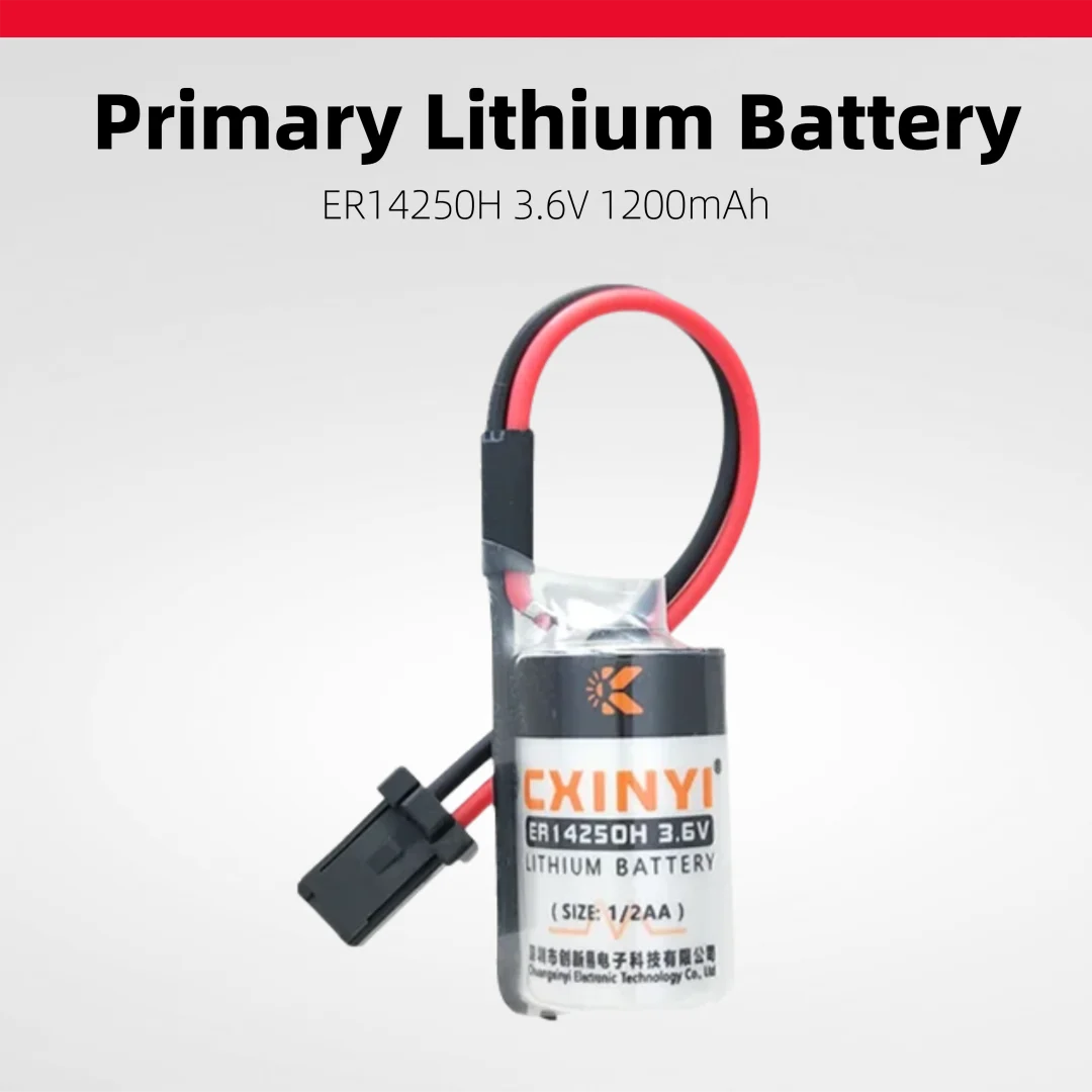 CXINYI ER14250H 3.6V lithium battery used for automation equipment PLC industrial control servo drive
CXINYI ER14250H 3.6V lithium battery used for automation equipment PLC industrial control servo drive