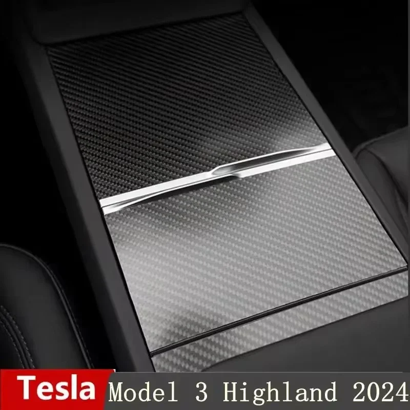 Чехол центральной консоли из 100% натурального углеродного волокна для Tesla Model 3 2024, аксессуары Highland не влияют на работу с центральным контролем
Чехол центральной консоли из 100% натурального углеродного волокна для Tesla Model 3 2024, аксессуары Highland не влияют на работу с центральным контролем