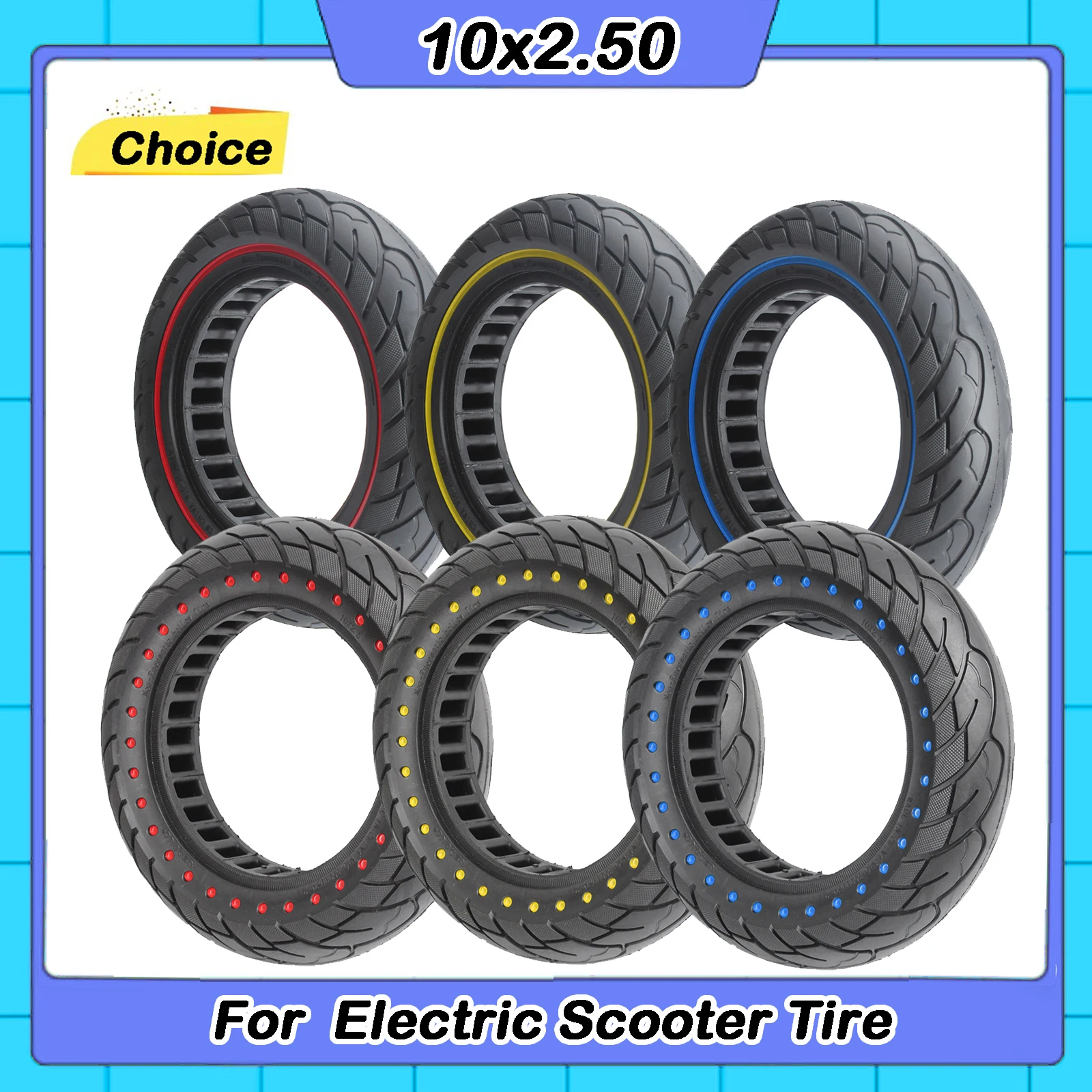 10X2.5 Tubeless Tires 60/70-6.5 Solid Tire for Ninebot Max G30 Electric Scooter 10inch Explosion-Proof Hollow Honeycomb Tyre
10X2.5 Tubeless Tires 60/70-6.5 Solid Tire for Ninebot Max G30 Electric Scooter 10inch Explosion-Proof Hollow Honeycomb Tyre