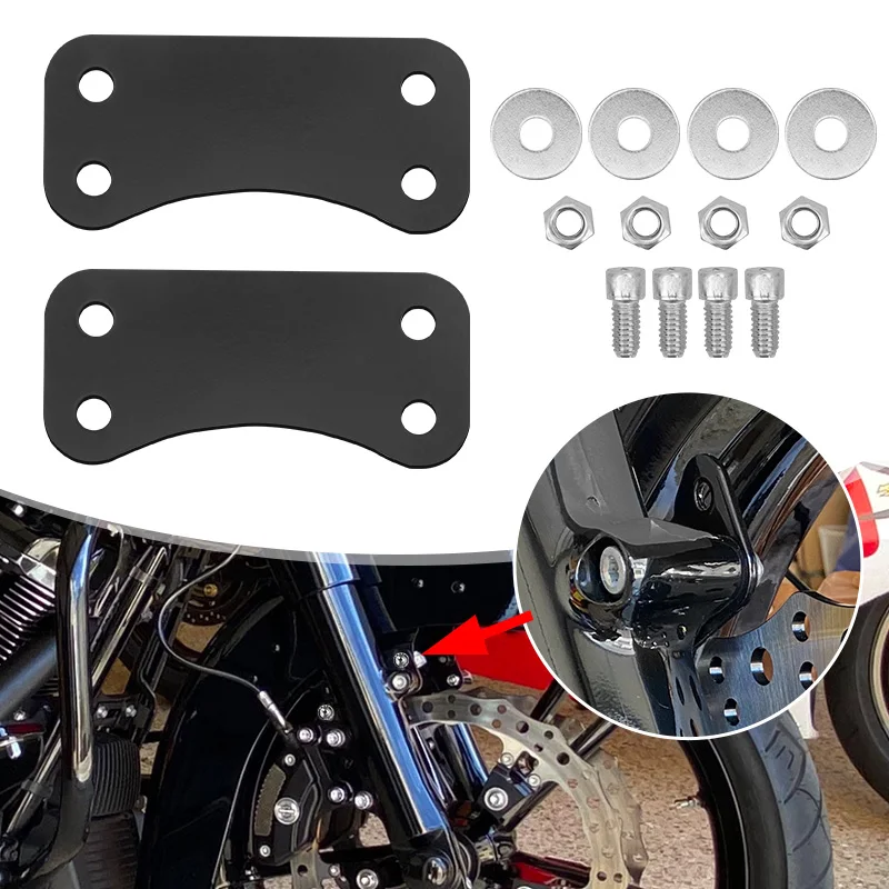 Motorcycle 21" Fender Riser Relocation Bracket for Harley Touring 2014-up FLHT FLTR FLHR FLHX Front Wheel Lift Kit with Hardware
Motorcycle 21" Fender Riser Relocation Bracket for Harley Touring 2014-up FLHT FLTR FLHR FLHX Front Wheel Lift Kit with Hardware