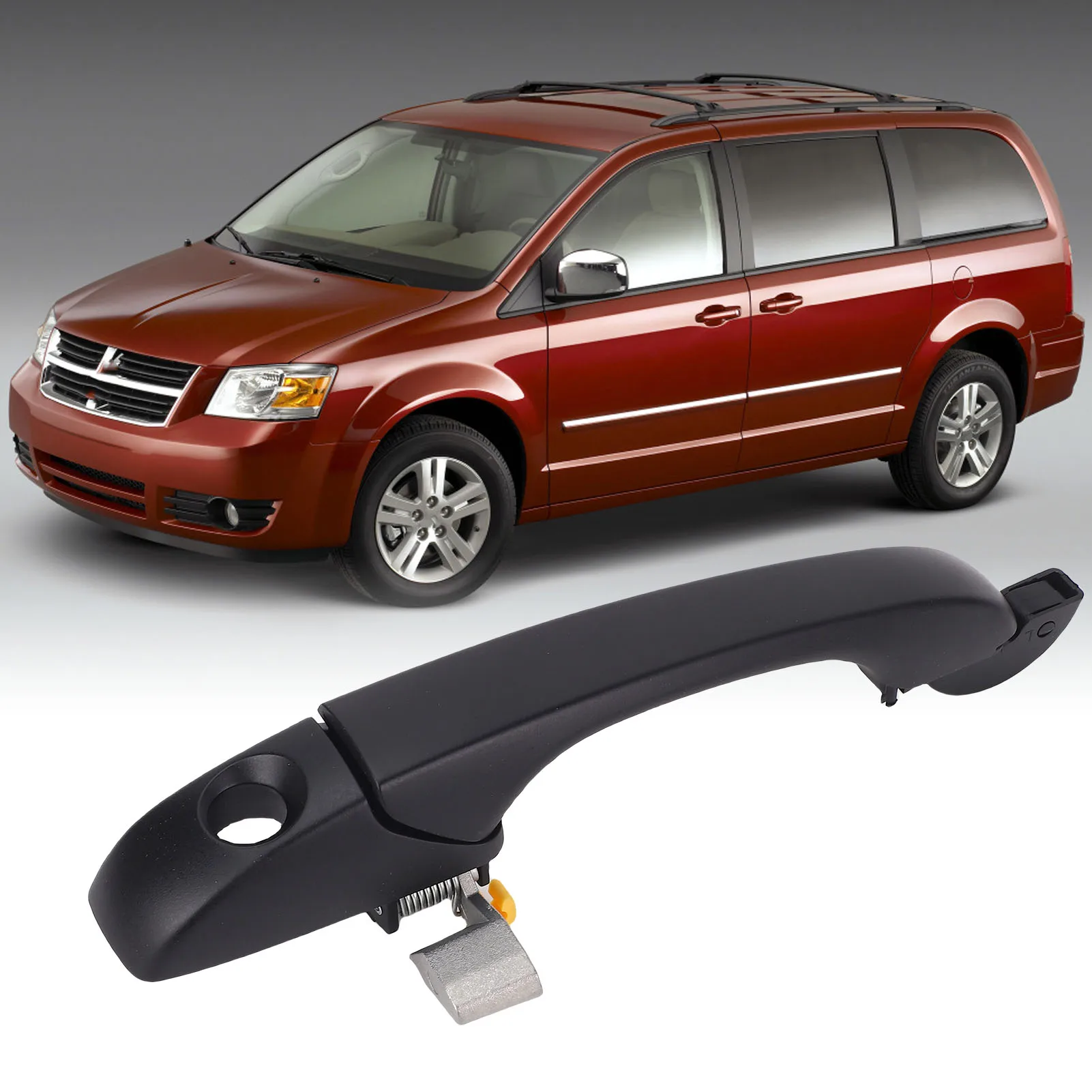 Black Exterior Door Handle - Front Left Replacement for Chrysler Town & Country Limited/LX/Platinum/Touring
Black Exterior Door Handle - Front Left Replacement for Chrysler Town & Country Limited/LX/Platinum/Touring