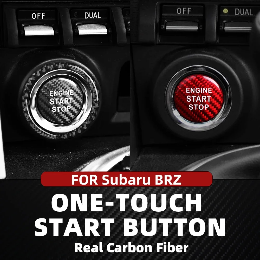 Car Interior Engine Starter Stop Button Sticker Cover Real Carbon Fiber For Subaru BRZ Red Black Auto Accessories Modifications
Car Interior Engine Starter Stop Button Sticker Cover Real Carbon Fiber For Subaru BRZ Red Black Auto Accessories Modifications