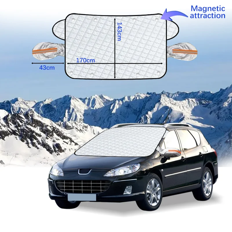 Car Windshield Cover Magnet Winter Window Snow Shield Anti Frost Auto Front Window Snow Cover For Peugeot 407
Car Windshield Cover Magnet Winter Window Snow Shield Anti Frost Auto Front Window Snow Cover For Peugeot 407