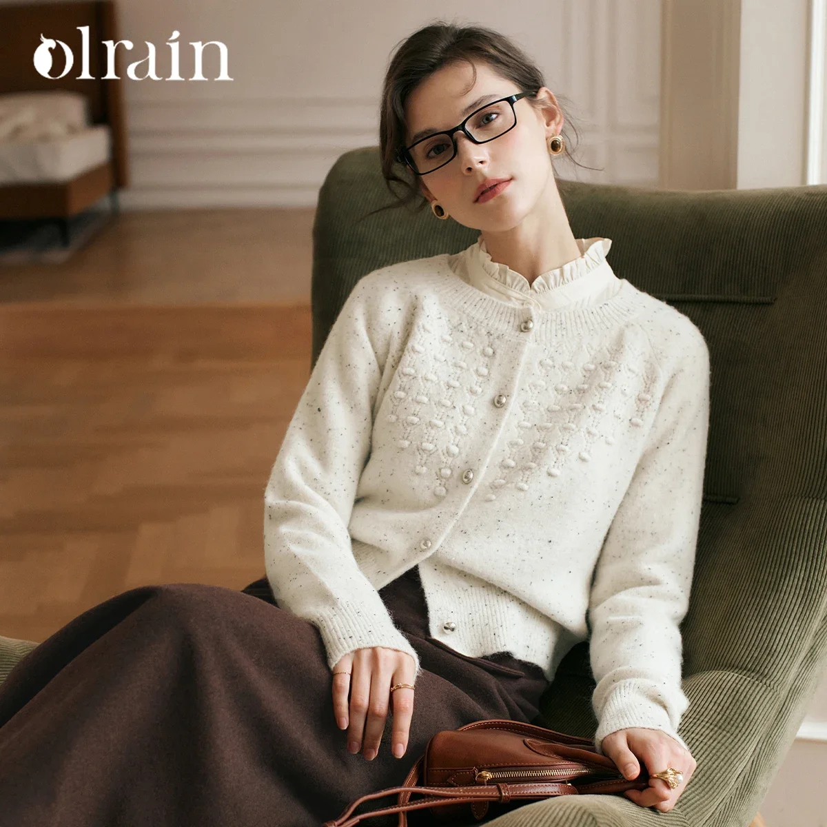 OLrain French Style Jacquard Cardigan Women Autumn 2026 New Lazy Loose Knitwear O-Neck Silvery Button Sweaters O56DE95366
OLrain French Style Jacquard Cardigan Women Autumn 2026 New Lazy Loose Knitwear O-Neck Silvery Button Sweaters O56DE95366