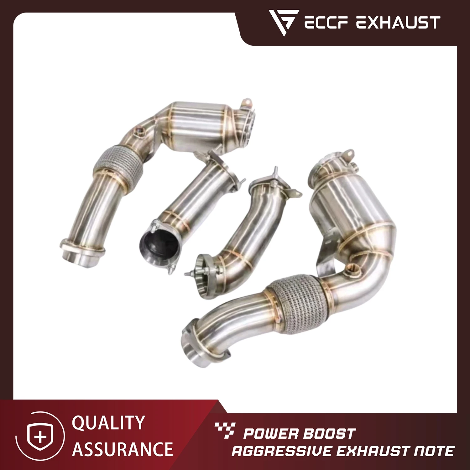 High-Flow Sport Performance ECCF SUS304 Stainless Steel Downpipes for BMW X5M X6M F95 F96 S68 4.4 V8 (2024+) Reversible to Stock
High-Flow Sport Performance ECCF SUS304 Stainless Steel Downpipes for BMW X5M X6M F95 F96 S68 4.4 V8 (2024+) Reversible to Stock