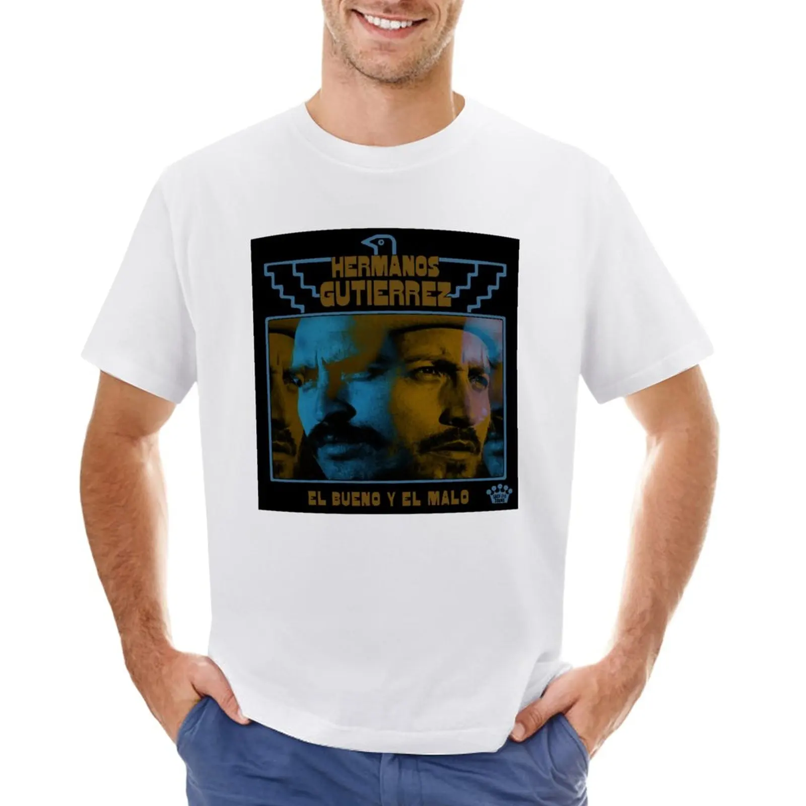 El Bueno Y El Malo Hermanos Gutierrez T-Shirt summer top oversized black t-shirts for men
El Bueno Y El Malo Hermanos Gutierrez T-Shirt summer top oversized black t-shirts for men