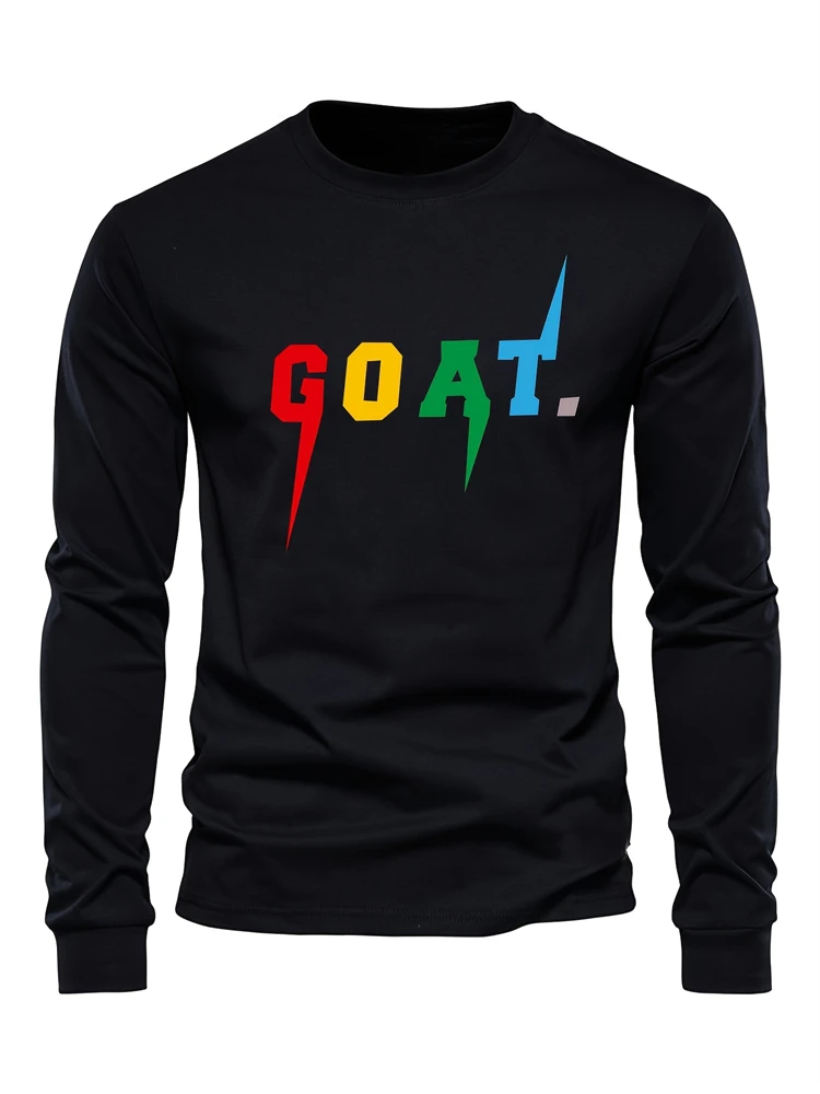 Trendy New Long-sleeved T-shirt Men's Letters Printed Round Neck T-shirt Street Versatile Casual Long-sleeved Men Large Size Top
Trendy New Long-sleeved T-shirt Men's Letters Printed Round Neck T-shirt Street Versatile Casual Long-sleeved Men Large Size Top