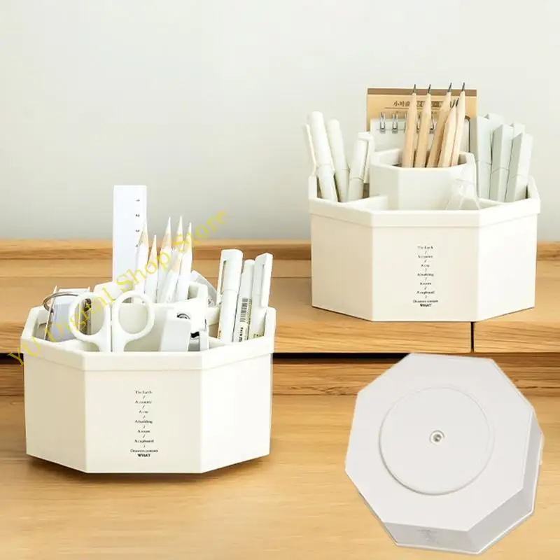 96BA Pen Holder 360° Rotating 5 Pencil Holder Stand Office Storage Organize for Desk Pencil Cup Pot Large Capacity
96BA Pen Holder 360° Rotating 5 Pencil Holder Stand Office Storage Organize for Desk Pencil Cup Pot Large Capacity
