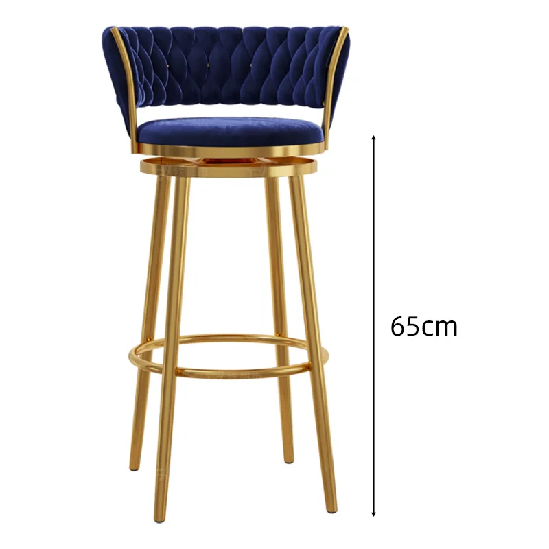 Nordic Luxury Modern Adjustable Bar Stool, Gold Metal Base with Velvet Upholstery for Kitchen Counter, Hotel & Outdoor Use
Nordic Luxury Modern Adjustable Bar Stool, Gold Metal Base with Velvet Upholstery for Kitchen Counter, Hotel & Outdoor Use