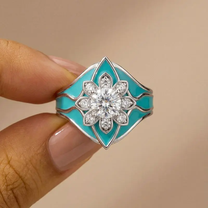 Daily Wear Fashion Sunflower Cubic Zircon Rings for Women Silver Colour High Quality Female Accessories Wedding Party Jewelry
Daily Wear Fashion Sunflower Cubic Zircon Rings for Women Silver Colour High Quality Female Accessories Wedding Party Jewelry