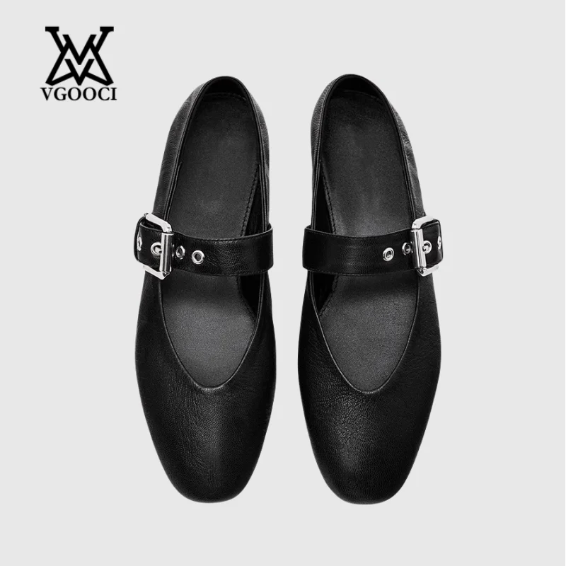 VGOOCI Mary Jane Shoes Female Sheepskin Material 2025 New Snap Ballet Shoes Women Round Toe Flat Ladies Shoes
VGOOCI Mary Jane Shoes Female Sheepskin Material 2025 New Snap Ballet Shoes Women Round Toe Flat Ladies Shoes