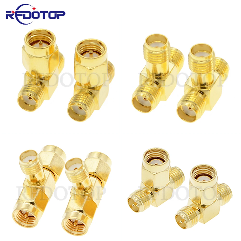 1PCS SMA to Dual SMA Male Female T Splitter Plug 3 Way Adapter RF Coax Coaxial Connector Gold Brass 50ohm
1PCS SMA to Dual SMA Male Female T Splitter Plug 3 Way Adapter RF Coax Coaxial Connector Gold Brass 50ohm