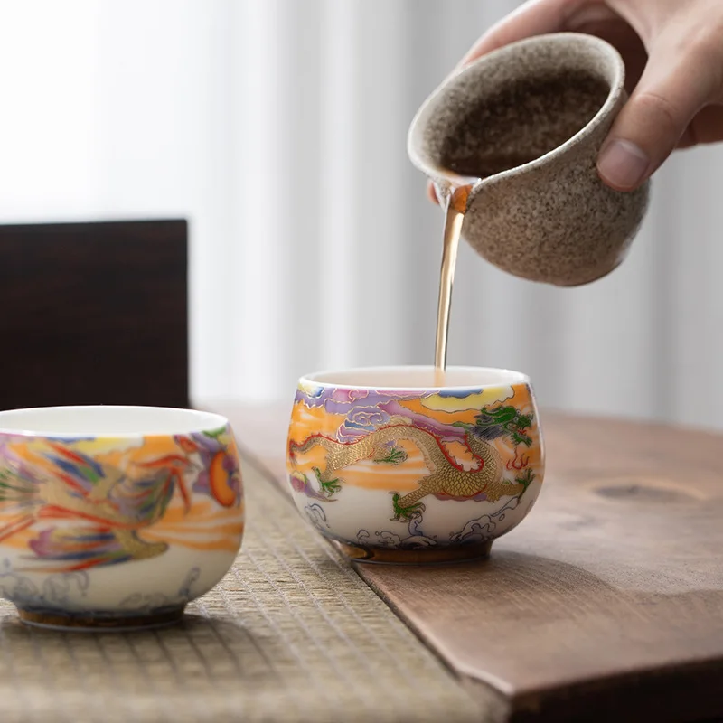 2025 Yangzhi Jade High end White Porcelain Teacup Kung Fu Teacup Dragon Phoenix Family Couple Cup Ceramic Coffee Cup Gift Box
2025 Yangzhi Jade High end White Porcelain Teacup Kung Fu Teacup Dragon Phoenix Family Couple Cup Ceramic Coffee Cup Gift Box