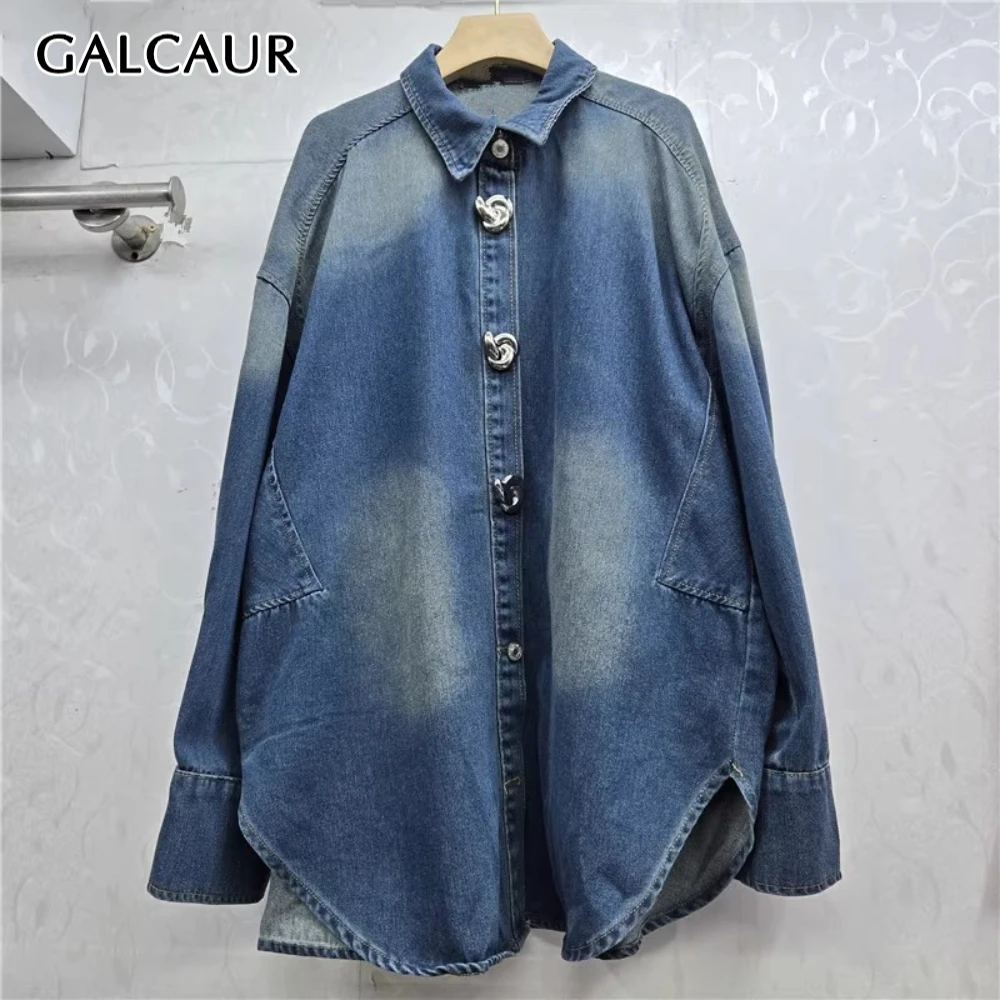 GALCAUR синяя шикарная куртка со складками, женская свободная уличная одежда с лацканами и рукавами «летучая мышь», винтажные женские куртки, осенняя мода, новинка
GALCAUR синяя шикарная куртка со складками, женская свободная уличная одежда с лацканами и рукавами «летучая мышь», винтажные женские куртки, осенняя мода, новинка