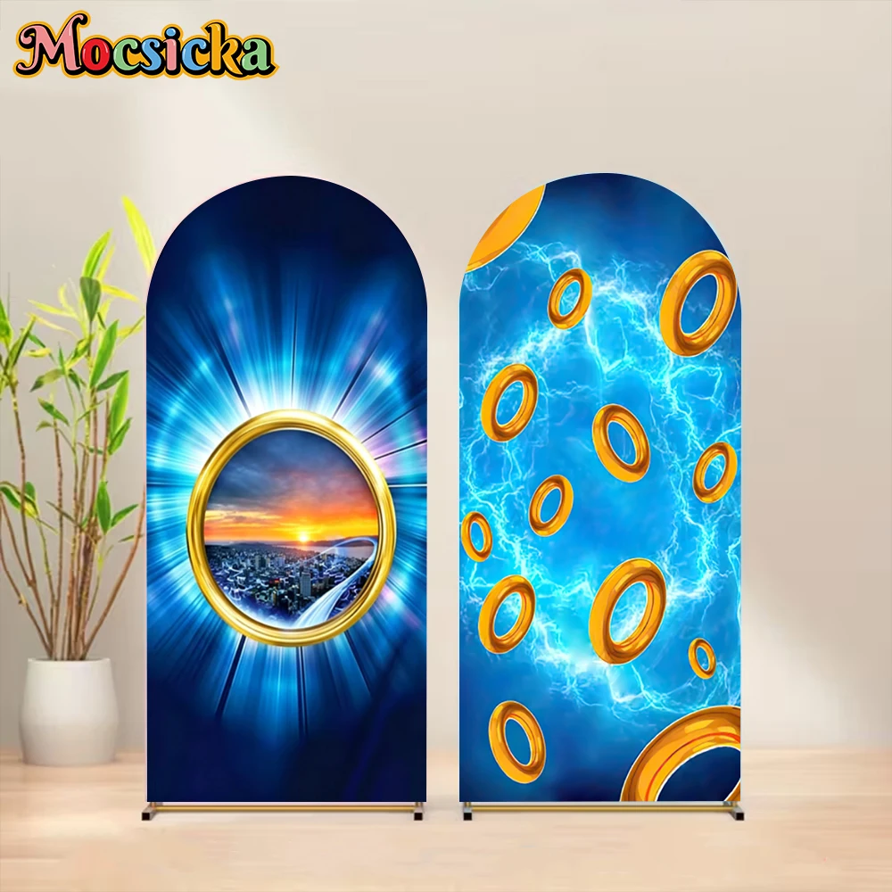 Mocsicka Arch Blue Radial Light Photography Backdrop Futuristic Urban Scenery Golden Ring Photo Background Studio Shooting Decor
Mocsicka Arch Blue Radial Light Photography Backdrop Futuristic Urban Scenery Golden Ring Photo Background Studio Shooting Decor