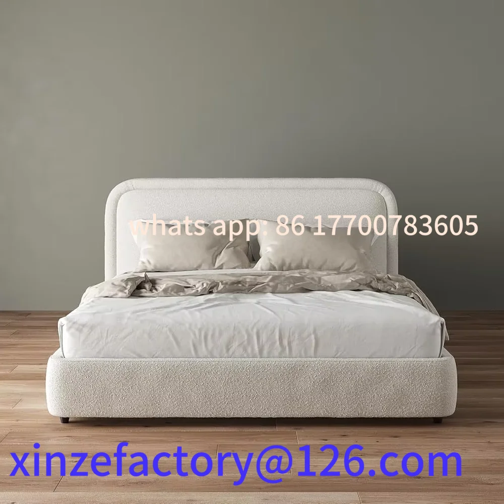 Customizable Factory Direct Sell Bedroom Furniture Up-holstered Double Bed King Size Bed Boucle
Customizable Factory Direct Sell Bedroom Furniture Up-holstered Double Bed King Size Bed Boucle