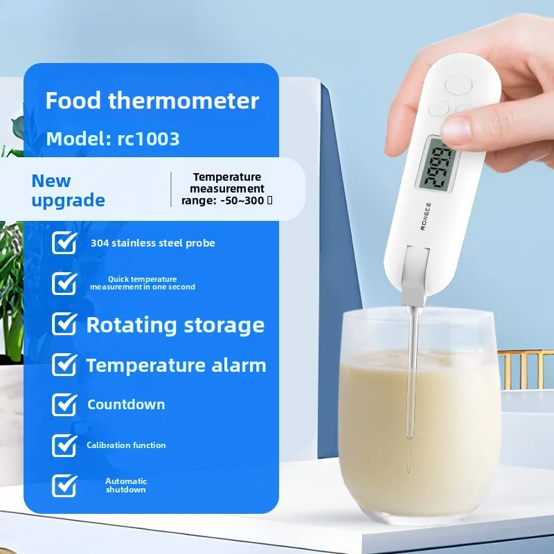 Folding Food Thermometer Bottle for Kitchen High-precision Water Temperature Measurement for Baked Goods Oil Thermometer
Folding Food Thermometer Bottle for Kitchen High-precision Water Temperature Measurement for Baked Goods Oil Thermometer