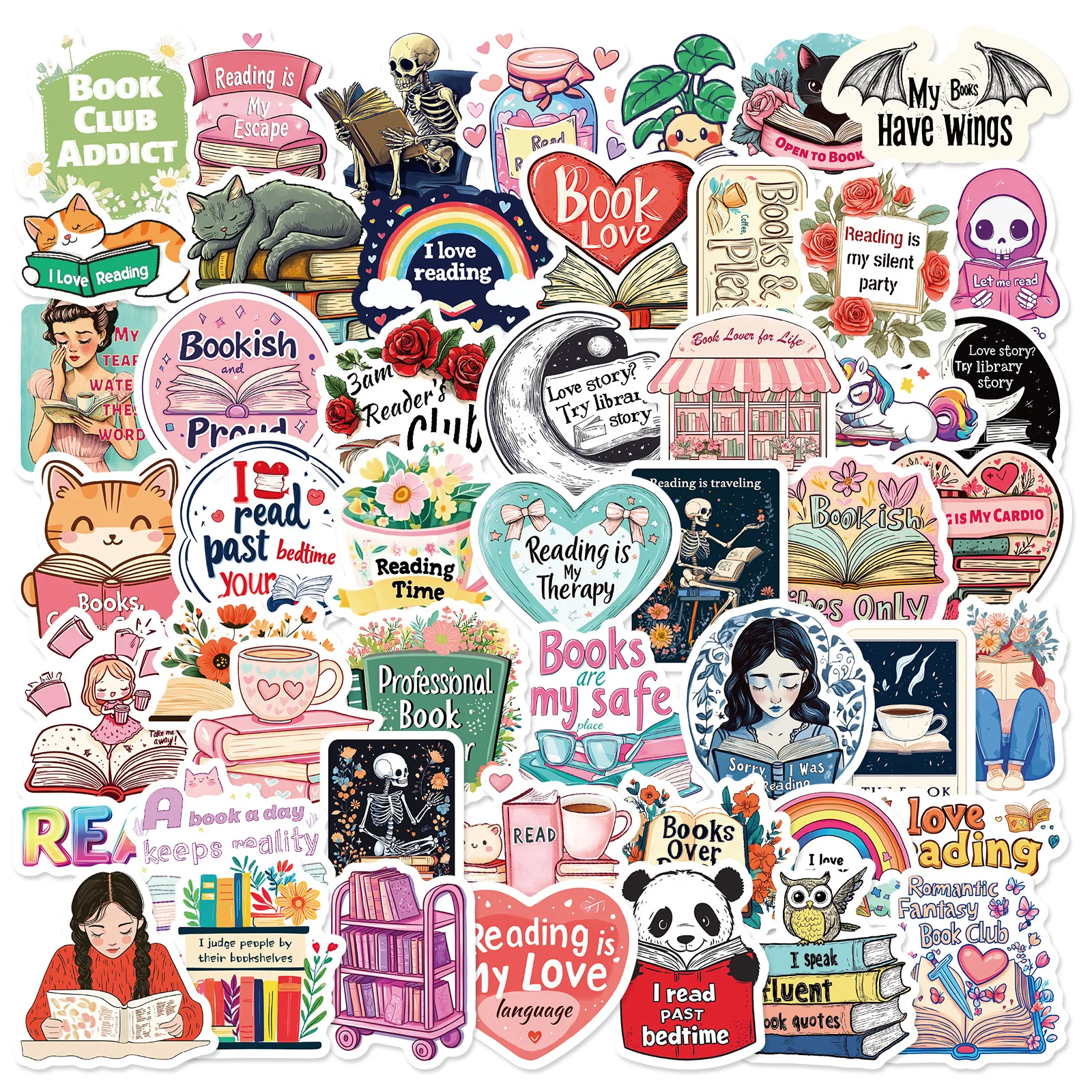 50Pcs Bookish Stickers Book Lover Reading Decals Waterproof Vinyl Kindle Laptop Scrapbook Reading Tracker Book Club Teacher Gift
50Pcs Bookish Stickers Book Lover Reading Decals Waterproof Vinyl Kindle Laptop Scrapbook Reading Tracker Book Club Teacher Gift