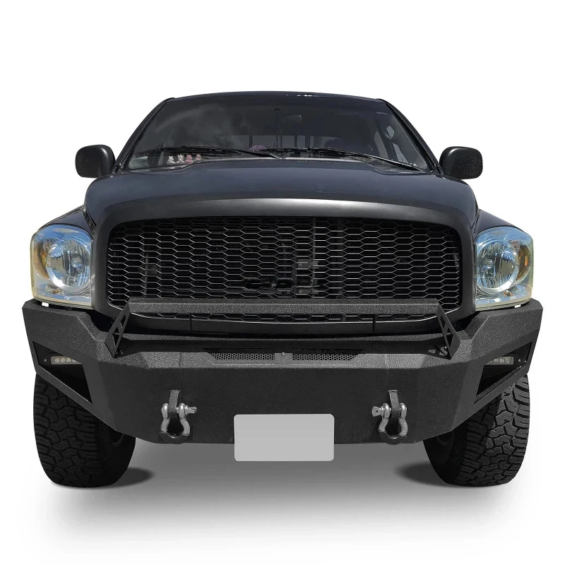 Textured Black Pickup Front Bumper Equipped With Winch Plate And D-Rings Exterior Parts For Ram 1500 2006-2008
Textured Black Pickup Front Bumper Equipped With Winch Plate And D-Rings Exterior Parts For Ram 1500 2006-2008