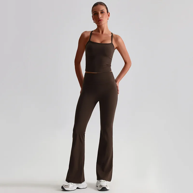 Solid Color gym Yoga Set flares Legging Sport Fitness Cross Gym Bra Top 2pc Soft Sport Suit Workout Training For Women Sportwear
Solid Color gym Yoga Set flares Legging Sport Fitness Cross Gym Bra Top 2pc Soft Sport Suit Workout Training For Women Sportwear